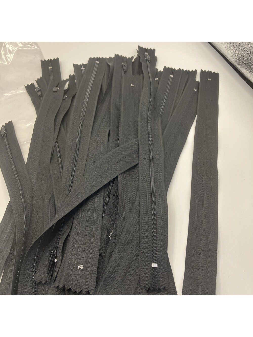 60Pcs 12Inch Nylon Coil Zippers for Tailor Sewer Sewing Craft Crafter'S Black